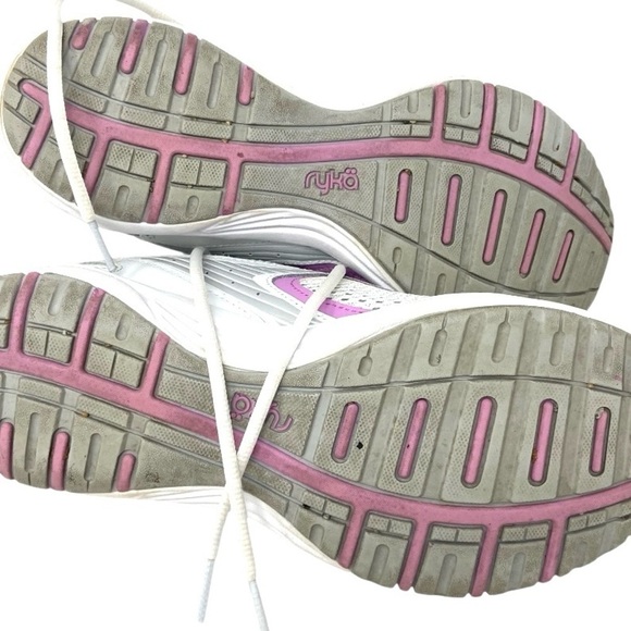 Ryka Dash 2 Walking Run Athletic Sneakers Pink & White  Super Clean Leather 9M - Picture 9 of 10